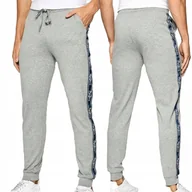 Dresy męskie - Pepe Jeans spodnie dresowe męskie szare dres PMU10741-933 S - miniaturka - grafika 1