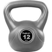 Kettlebell - MOVIT Kettlebell Hantle szara - 12 kg - miniaturka - grafika 1
