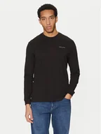 Koszulki męskie - Tommy Jeans Longsleeve Linear DM0DM21138 Czarny Slim Fit - miniaturka - grafika 1