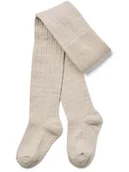 Rajstopy dziecięce - Wheat Wełniane rajstopy w kolorze kremowym - miniaturka - grafika 1