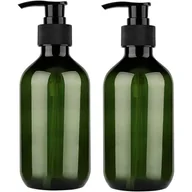 Mydelniczki i dozowniki mydła - Dozownik mydła wielokrotnego użytku, wielofunkcyjny, odpowiedni do kosmetyków, kuchni i łazienki (2 sztuki, 300 ml, zielony) - miniaturka - grafika 1