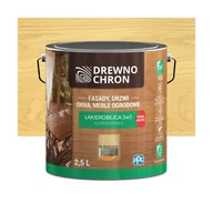 Farby i impregnaty do drewna - Lakierobejca Ochronno-dekoracyjna 2.5 l Bezbarwny Drewnochron - miniaturka - grafika 1