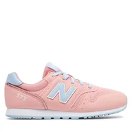 Buty dla dziewczynek - Sneakersy New Balance YC373AM2 Różowy - miniaturka - grafika 1