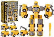 Samochody i pojazdy dla dzieci - Robot 5w1 skręcany żółty - model lub pojazd - miniaturka - grafika 1