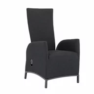 Fotele i krzesła ogrodowe - PARIS LIKA-TEX® antracyt - luksusowy rozkładany fotel ogrodowy - miniaturka - grafika 1