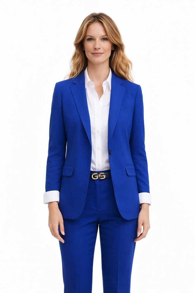 LAUREN RALPH LAUREN ŻAKIET JEDNORZĘDOWY Z KALPAMI LNIANY 34 1I4A