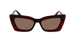 Okulary przeciwsłoneczne - Calvin Klein Damskie okulary przeciwsłoneczne CKJ23656S, Hawana czerwono-niebieskie, jeden rozmiar, Hawana Czerwony Niebieski, Rozmiar uniwersalny - grafika 1