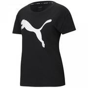 Koszulki i topy damskie - Koszulka damska Puma RTG Logo Tee czarna 586454 51 - miniaturka - grafika 1