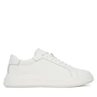 Sneakersy męskie - Sneakersy Calvin Klein Chunky Low Top Lace Up Mono HM0HM01970 Biały - miniaturka - grafika 1