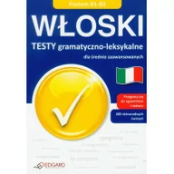 Książki do nauki języka włoskiego - Edgard Anna Wieczorek Włoski Testy gramatyczno-leksykalne dla średnio zaawansowanych - miniaturka - grafika 1