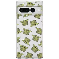 Etui i futerały do telefonów - ERT GROUP etui na telefon Google PIXEL 7 PRO, case oryginalny i oficjalnie licencjonowany przez Star Wars, wzór Baby Yoda 008, optymalnie dopasowane, plecki z TPU częściowo przeźroczyste - miniaturka - grafika 1