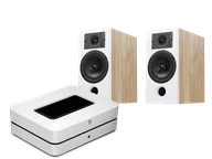 Zestawy stereo - Bluesound POWERNODE (biały) + Diva 3 (dąb) - miniaturka - grafika 1
