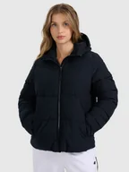 Kurtki damskie - 4F Kurtka puchowa z wypełnieniem syntetycznym damska - czarna XL - miniaturka - grafika 1