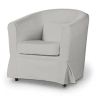Pokrowce na meble - Dekoria Pokrowiec na fotel Ektorp Tullsta jasny popiel 79 x 69 x 78 cm Etna 665-705-90 - miniaturka - grafika 1