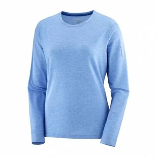 Koszulka Salomon Essential Tencel LS W Nautical Blue - Koszulki sportowe damskie - miniaturka - grafika 1