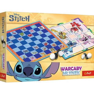 Gra Warcaby i Młynek Lilo and Stitch Trefl 02799 - Gry planszowe - miniaturka - grafika 1