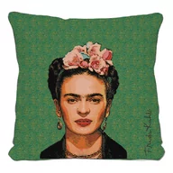 Poduszki dekoracyjne - Zielona poduszka Madre Selva Frida, 45x45 cm - miniaturka - grafika 1