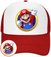 Czapki i chusty sportowe męskie - CZAPKA Z DASZKIEM SUPER MARIO BROS DLA DZIECI LATO CZERWONA BEJSBOLÓWKA - miniaturka - grafika 1