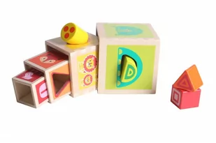 Wieża z klocków Sorter drewniany - Sortery dla dzieci - miniaturka - grafika 2
