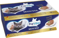 Mokra karma dla kotów - Mokra karma dla dorosłych kotów Mix 4 smaków 12x85g Multibox PreVital - miniaturka - grafika 1