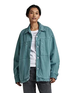 G-STAR RAW Damska koszulka z długim rękawem Workwear Long Sleeve Jacket, zielona (Rainbow Foliage Green gd D300-G005), XS, Zielony (Rainbow Foliage Green Gd D300-g005), XS - Koszulki i topy damskie - miniaturka - grafika 1