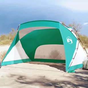 vidaXL Namiot plażowy, morska zieleń, 274x178x170/148 cm, 185T, tafta - Namioty - miniaturka - grafika 1