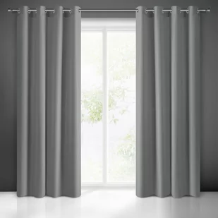 Eurofirany Euro Firany Zasłona Rita 140 x 250 Przelotka Szary 1223829 - Zasłony - miniaturka - grafika 1