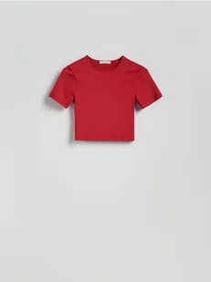 Reserved - Krótki t-shirt - czerwony - Koszulki i topy damskie - miniaturka - grafika 1