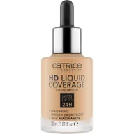 Podkłady do twarzy - Catrice Hd Liquid Coverage matujący podkład do twarzy 035 Natural Beige 30 ml - Podkład lub puder - miniaturka - grafika 1