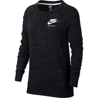 Koszulki i topy damskie - NIKE Damska koszulka z długim rękawem W Nsw Gym Vntg Crew - czarny/żagiel 2XL - miniaturka - grafika 1
