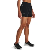Spodenki damskie - Damskie Spodenki UNDER ARMOUR UA RUN ELITE 2IN1 SHORT 1376759-001 – Czarny - miniaturka - grafika 1
