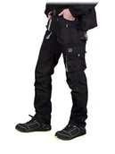 Odzież robocza - Spodnie robocze męskie do pasa czarne/jasnoszare roz. 60 - miniaturka - grafika 1