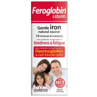 Witaminy i minerały - Vitabiotics Feroglobin Liquid feroglobina w płynie suplement diety 200ml - miniaturka - grafika 1