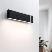 Lampy ścienne - Paulmann kinkiet LED Jagun, antracytowy, filcowy, ściemniany 3-stopniowo - miniaturka - grafika 1