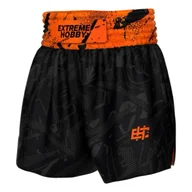 Spodnie sportowe męskie - Extreme Hobby Spodenki Muay Thai NEO Pomarańczowe - miniaturka - grafika 1