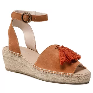 Espadryle damskie - Espadryle BADURA - 4919-69 Brązowy 1138 - grafika 1