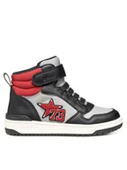 Buty dla chłopców - Geox Sneakersy J Washiba J56LQC 054FU C0043 M Szary - miniaturka - grafika 1