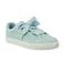 Trampki damskie - Puma Suede Heart Pebble Aquifer Blue Flower niebieskie - miniaturka - grafika 1
