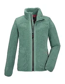 Kurtki i płaszcze dla dziewczynek - Killtec Dziewczęca kurtka polarowa/kurtka przejściowa KOW 137 GRLS FLC JCKT, ciemnomiętowa, 176, 39879-000 - miniaturka - grafika 1