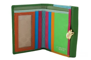 Elegancki portfel ze złotym zapięciem - Zielony - Portfele Elegancki portfel ze złotym zapięciem - Zielony - Portfele - miniaturka - grafika 10