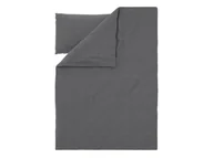 Pościel - LIVARNO® Pościel satynowa z mikrofibry, 140 x 200 cm (Geometria/antracyt) - miniaturka - grafika 1