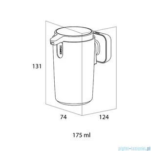 Tiger Carv Dozownik na mydło 175 ml Czarny 800252 | - Wieszaki łazienkowe - miniaturka - grafika 2