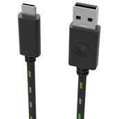 Kable komputerowe i do monitorów - Snakebyte Kabel USB 2.0 A na USB-C Pięciometrowy Czarno zielony - miniaturka - grafika 1