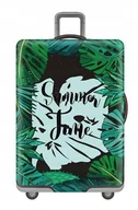 Akcesoria podróżnicze - POKROWIEC OCHRONNY WALIZKĘ ETUI WAKACJE JUNGLE M - miniaturka - grafika 1