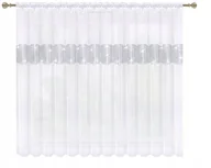 Firany - Firana Gotowa MONACO Cyrkonie 300x150 WOAL Firana - miniaturka - grafika 1