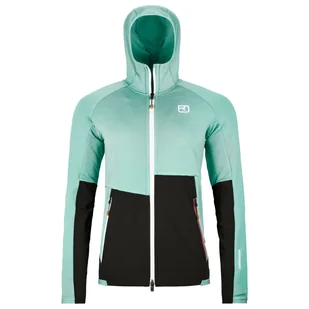 Kurtka damska Ortovox Fleece Rib Hoody W Rozmiar: S / Kolor: jasnoniebieski - Kurtki i kamizelki sportowe damskie - miniaturka - grafika 1