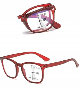 Składane okulary do czytania progresywne +1 - Okulary korekcyjne, oprawki, szkła - miniaturka - grafika 1