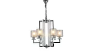 Lampy sufitowe - Lumina Deco Deco NOWOCZESNA LAMPA WISZĄCA CHROMOWANA MANHATTAN LDP 8012-6 (CHR) - miniaturka - grafika 1