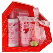 Zestawy kosmetyków damskich - Zestaw Kosmetyków na Walentynki Piwonia i Wiśniowy bursztyn, 3 elementy - miniaturka - grafika 1
