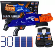 Zabawki militarne - Wyrzutnia Blaze Storm Zmi.Zc7121 + 30 Strzałek Zam. + Kamizelka - miniaturka - grafika 1